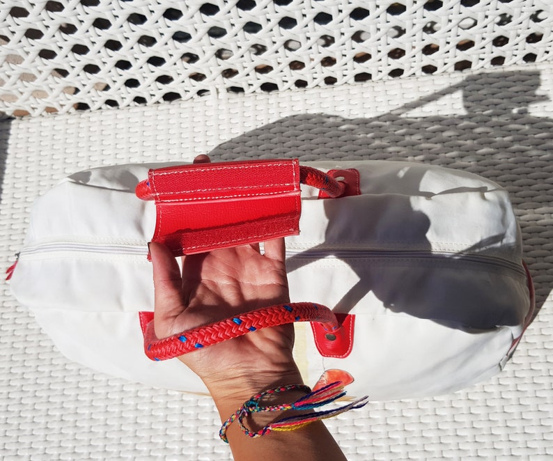 Waterproof Sailcloth Painted HandBag