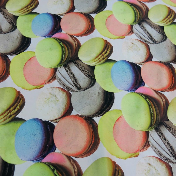 Macaron Seidensatin Druckstoff