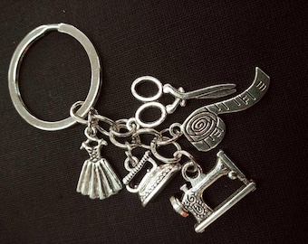 Keychain for sewing enthusiasts