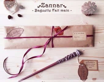 Wand for sorcerer and sealed envelope, sorcerer's apprentice gift, handmade, surprise pouch