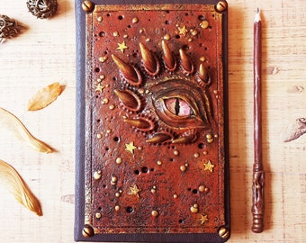 Dragon Grimoire, handmade for lovers of fantastic creatures and witchcraft, unique model