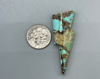 Baja Turquoise Cabochon Lightning bolt