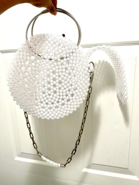 MOUSSY（マウジー）の「SILVER BEADED MINI バッグ（ショルダー