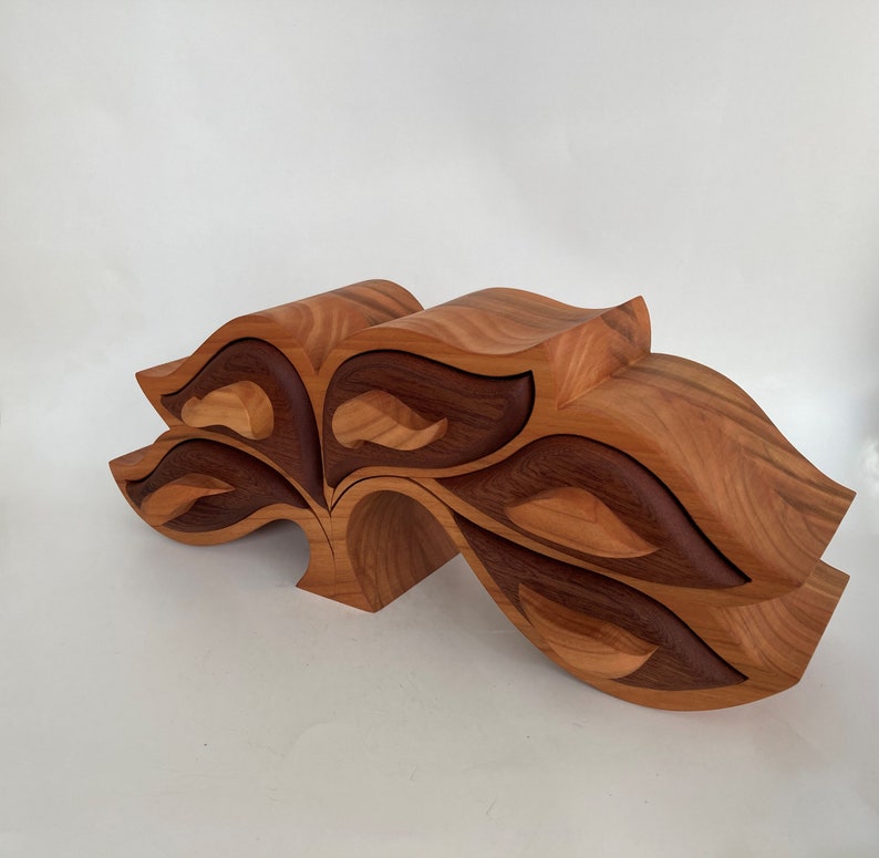 Wooden Jewelry Box Life of Tree made of Solid Etsy