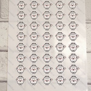 40 Mallow Happy Post Labels, Cute stickers, Happy Post, packing labels, postage stickers image 3