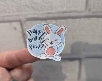 24 your Happy Bunny Post Stickers -  handmade design - Packaging Envelope Labels -Business Stickers - Happy post