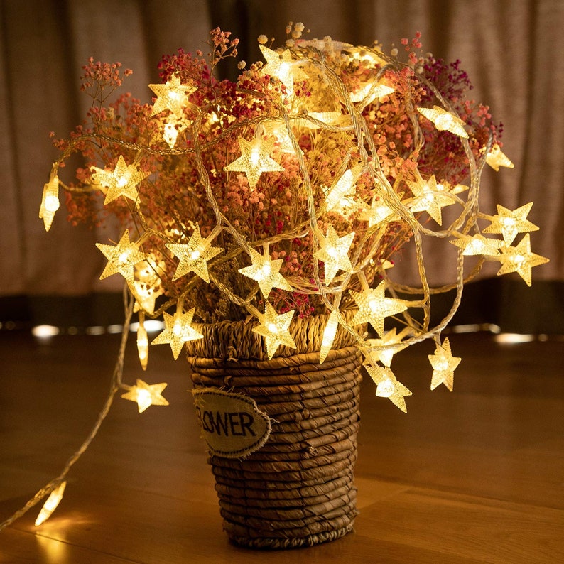 8 Modes Waterproof Extendable Lights for IndoorOutdoor Christmas Ornament Fairy Lights Star String Lights 100 LED 33FT Christmas Lights