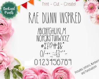 Rae Dunn Inspired Font Fonts Digital font Swirly Font Script Font Digital download swash font Handwritten font calligraphy font wedding font