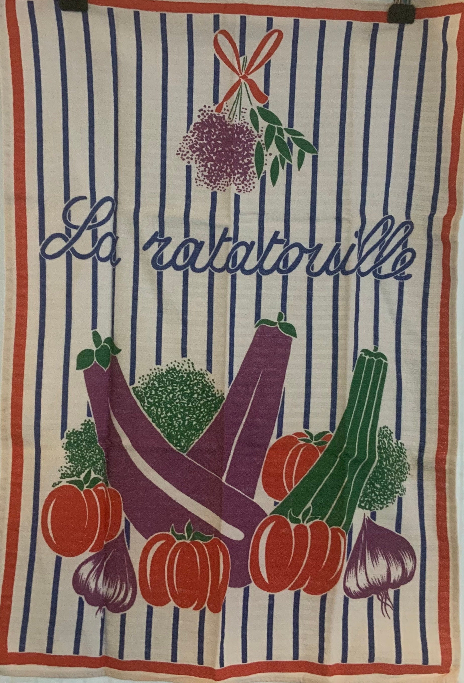 Torchon Français Pur Coton Demi-Natté et Vintage - French Tea Towel 70's