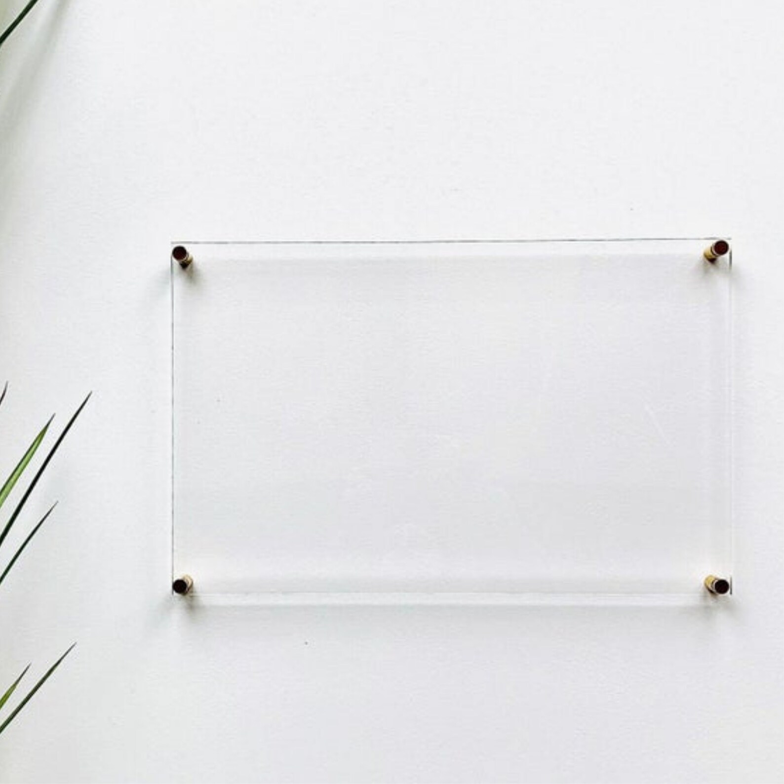Blank Acrylic Dry Erase Writing Board with Standoffs Clear Etsy
