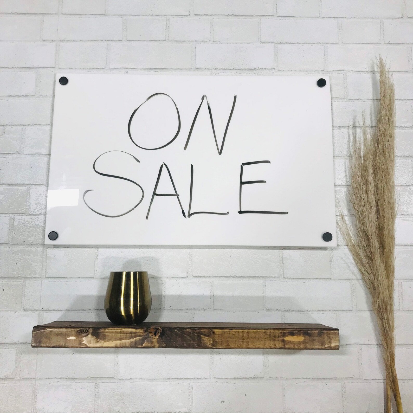 Dry Erase Board White Acrylic Whiteboard Floating Bulletin Etsy