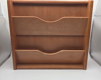 Vintage Wood Wall Mount Mail Sorter and Key Cabinet Organizer 8 Hooks Thailand