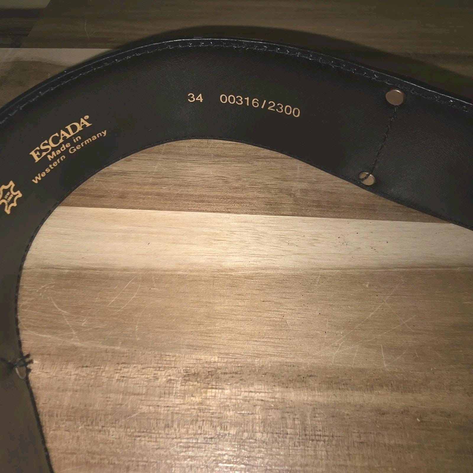 Vintage Escada Belt ~ Red/navy/ Gold ~ Size 34 XS Military  display picture 1