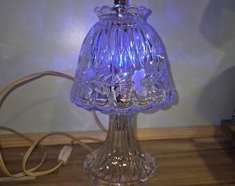 Vintage Princess House Heritage Crystal Romance Vanity Boudoir Lamp 10.5 In
