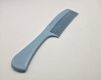 Lady ACE Blue Hair Comb Handle Detangler Vintafe Unbreakable Grooming Tool