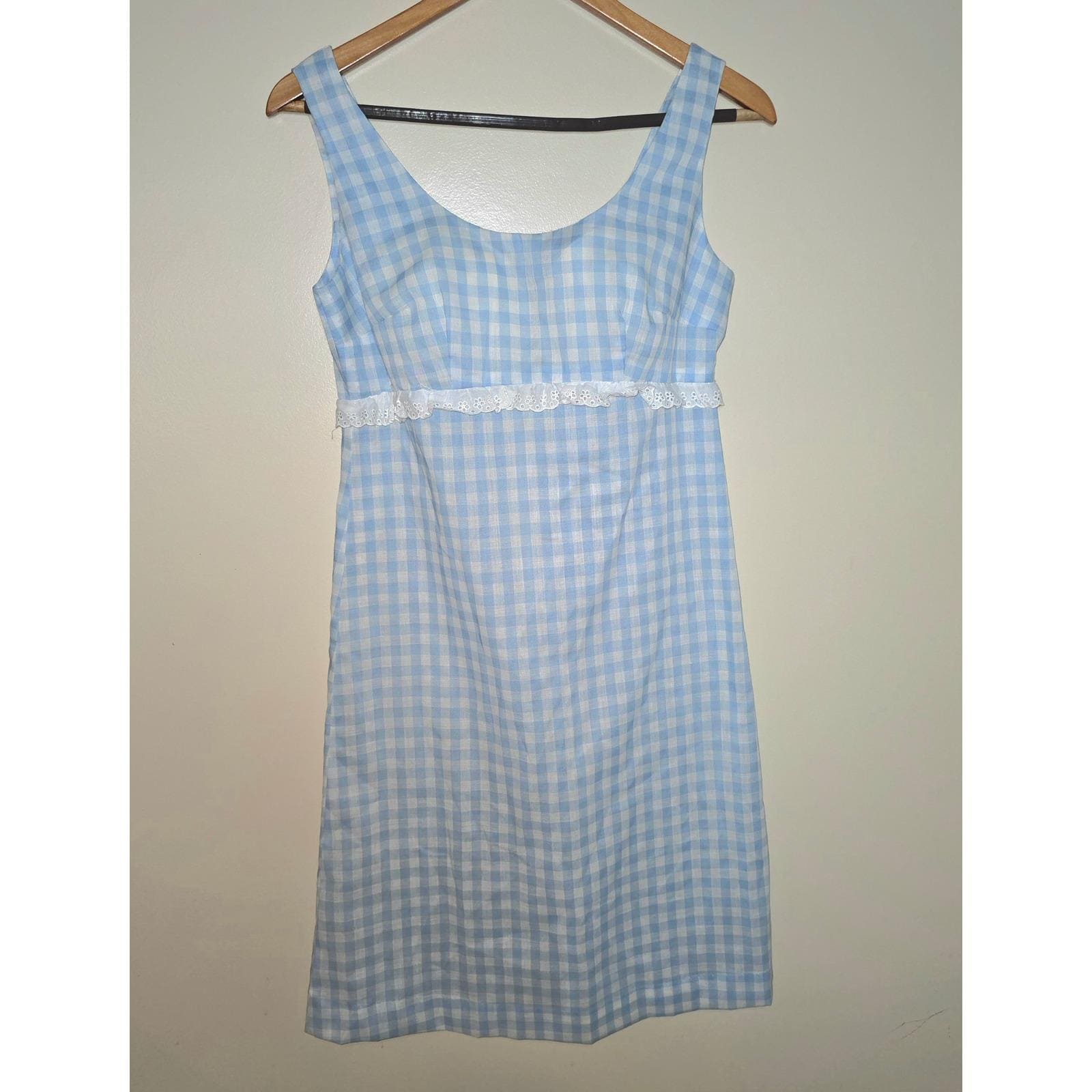 70s Blue White Dress - Etsy