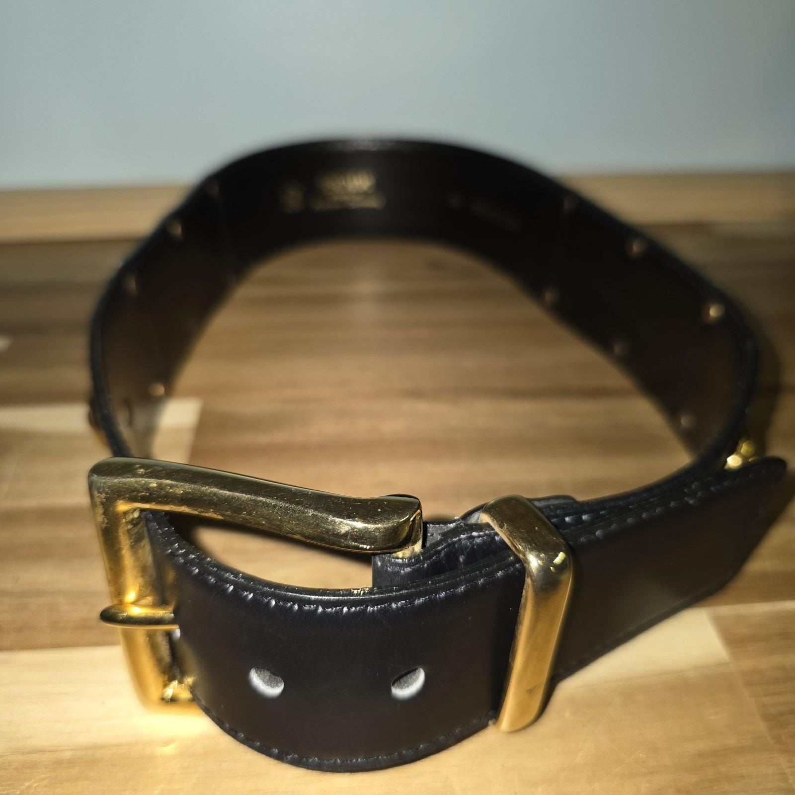 Vintage Escada Belt ~ Red/navy/ Gold ~ Size 34 XS Military  display picture 2