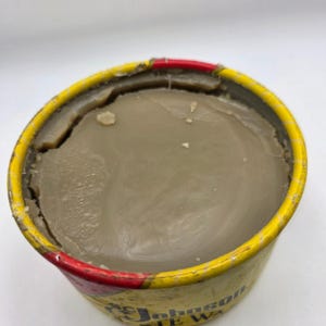 SC Johnson houtpasta wax 1 lb blikken houten vloer meubelpoetsmiddel 1988 V.S. NIEUW Schijf