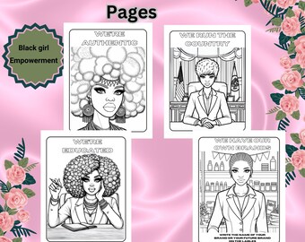 Empowering Afrocentric Black Girl Coloring Pages (84 Printable)