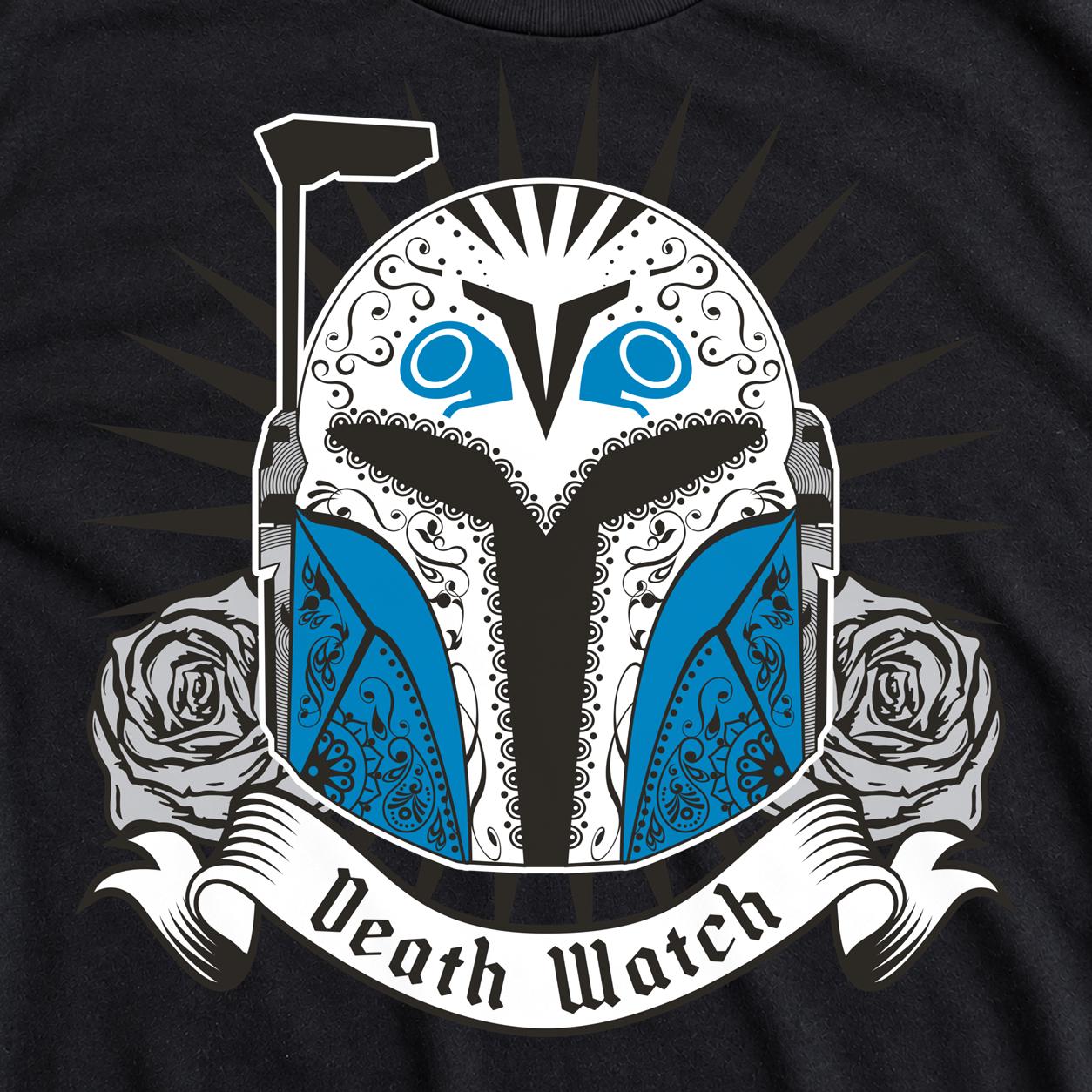 Armored Death Watch sugar skull helmet illustration
