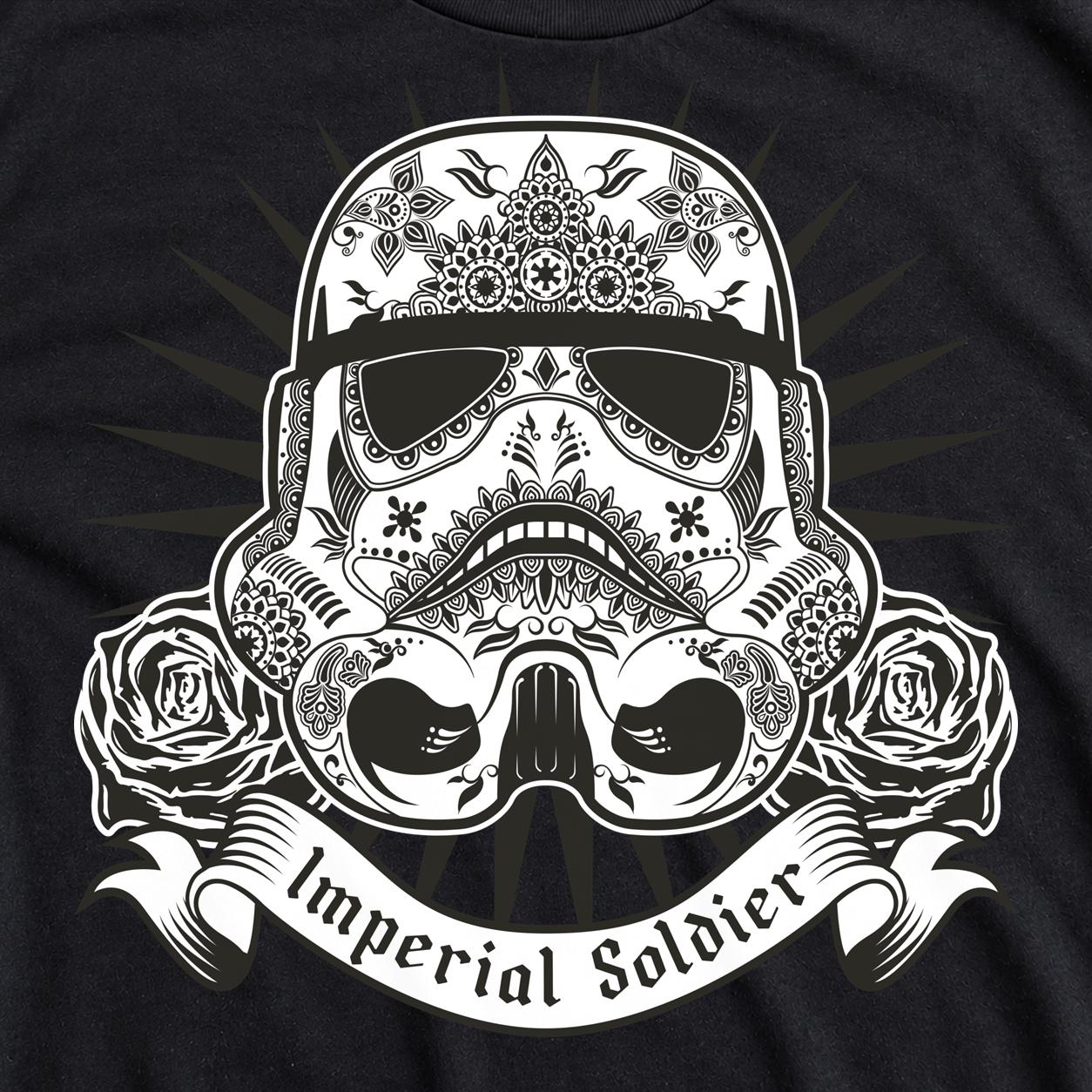 Imperial soldier helmet in sugar skull style