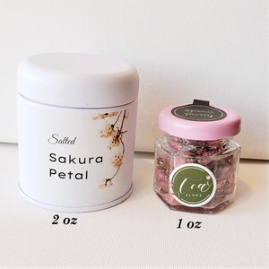 桜の花茶 - 食べられる塩漬け桜