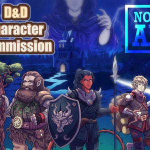 Dnd party commission, DND character commission, dnd team commission, custom D&D commission, Scene commission, Dnd group