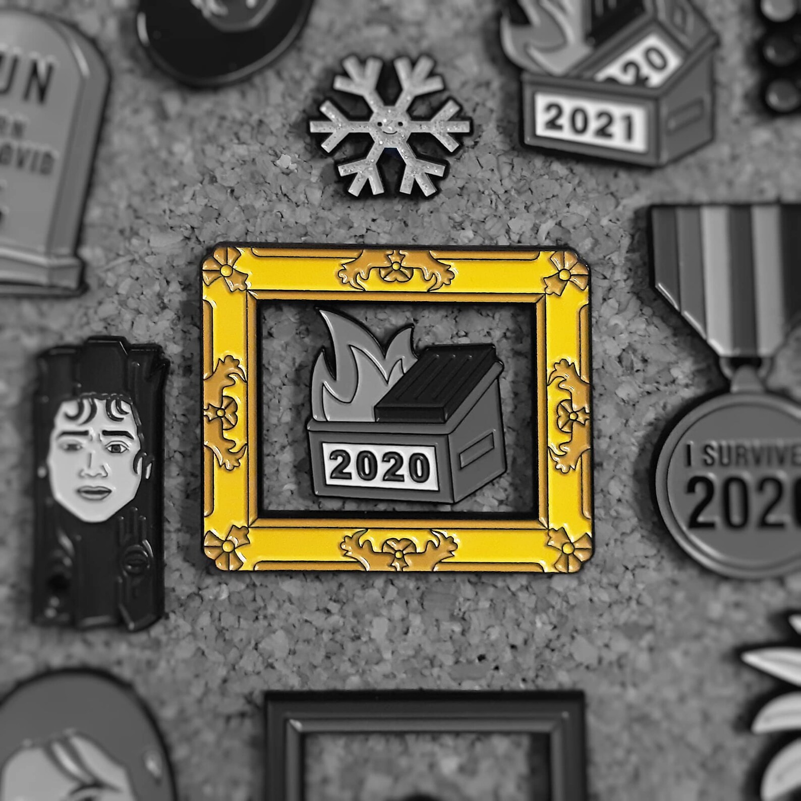 Art Gallery Frame Pin | Frame Your Pins Within an Enamel Pin | Cute ...