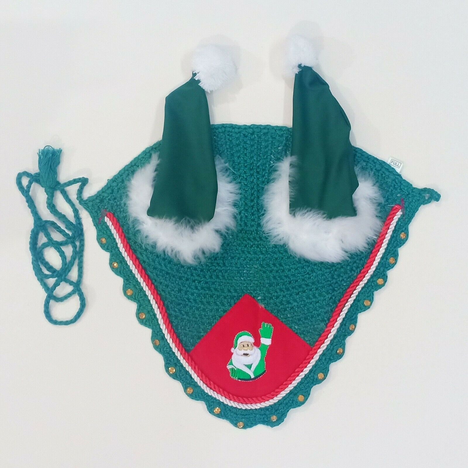 Christmas Ear Bonnet Horse Ears Santa Claus Fly Veil Christmas Ear Bonnet Horse Ears Santa Claus Fly Veil