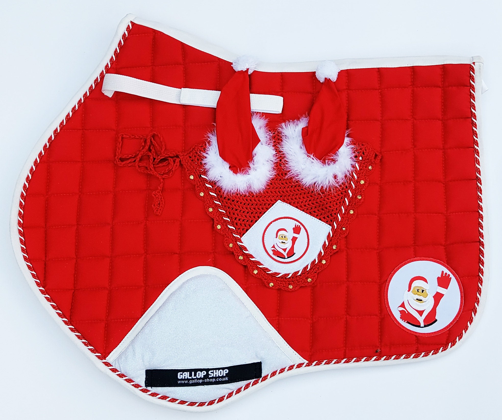 Christmas Saddle Pad / Equine Saddle Pad / Fly Veil Etsy