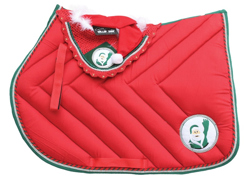 Christmas Saddle Pad / Equine Saddle / Equine Fly Veil Etsy