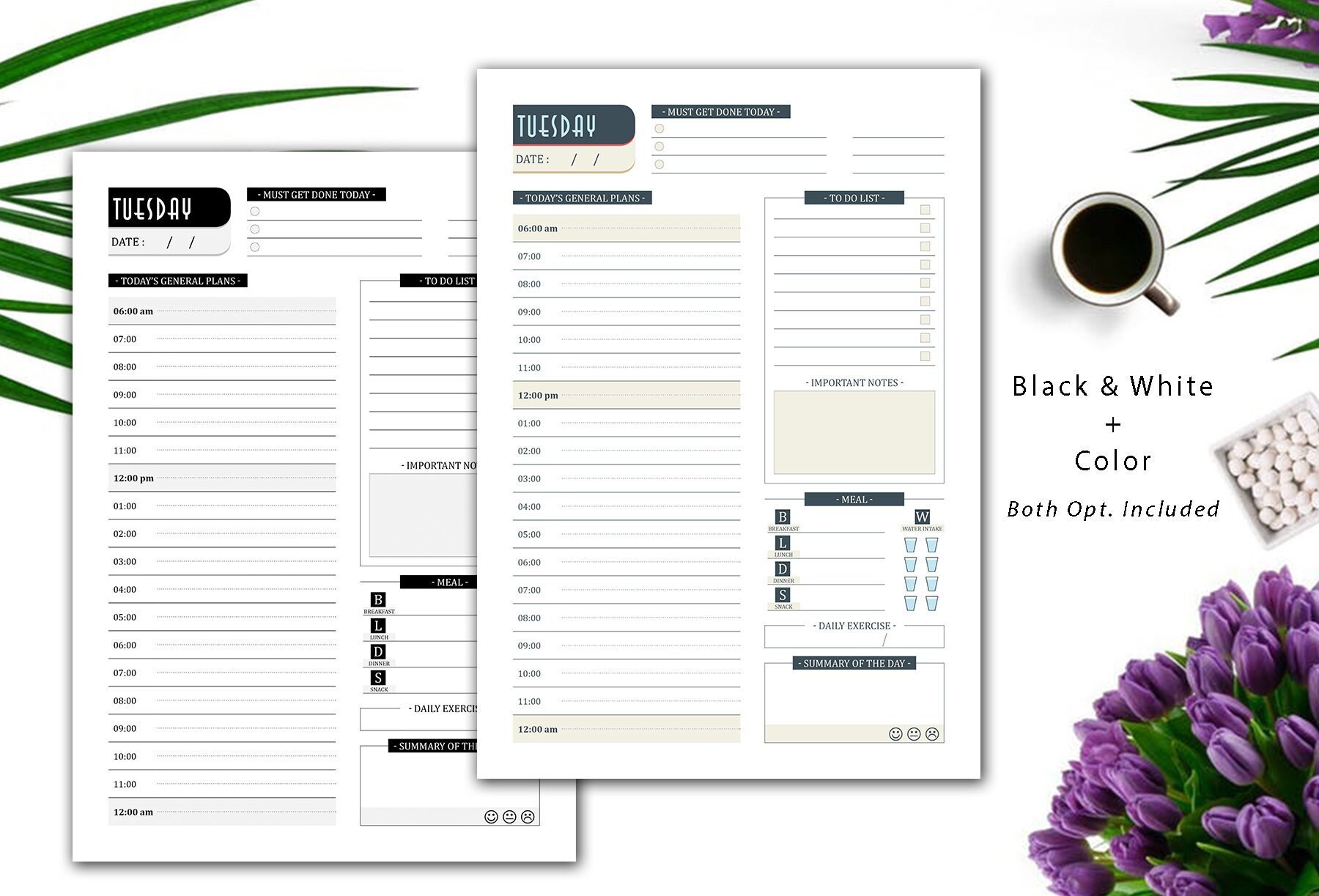 Daily planner 2019 professional best day planner printable day etsy uk