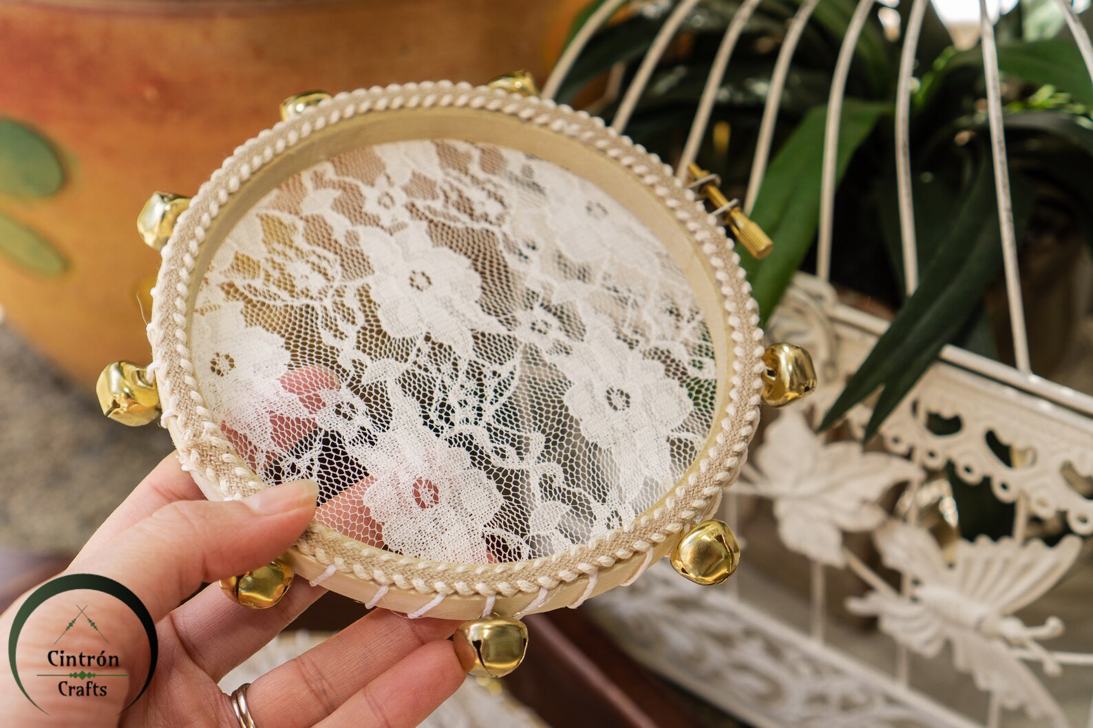 Lace Tambourines Wedding Tambourines Eco Friendly Wedding Etsy