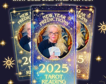 2025 New Year Tarot Reading 12 Month Psychic Reading Prediction Personalised Video Detailed Plus Ask a Question, Love, Career, General