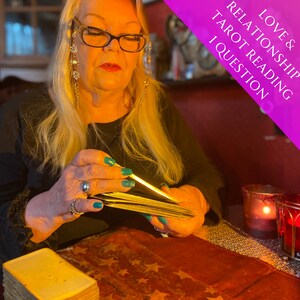 Lettura dei tarocchi sulle relazioni Lettura delle carte dei tarocchi Previsioni psichiche, passato presente, futuro 1 domanda sulle relazioni di Psychic Sue