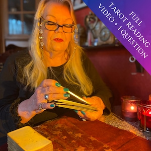 FULL Tarot Card Reading By Video Tarot Card Reading Psychic includes Predictions, Past Present, Future Reading & 1 Question by Psychic Sue