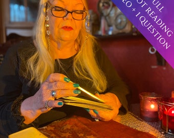 FULL Tarot Card Reading By Video Tarot Card Reading Psychic includes Predictions, Past Present, Future Reading & 1 Question by Psychic Sue