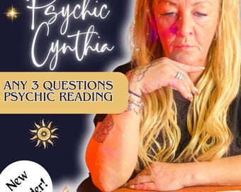Psychic Tarot Reading Ask 3 Questions on love, Career, Finances, Fast Email by Psychic Cynthia - Psychic Predictions - Quick Delivery