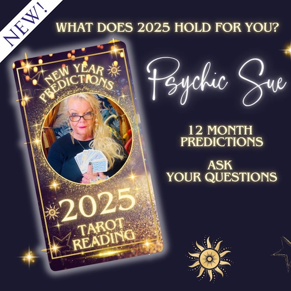 2025 New Year Tarot Reading 12 Month Psychic Reading Prediction Personalised Video Detailed Plus Ask a Question, Love, Career, General