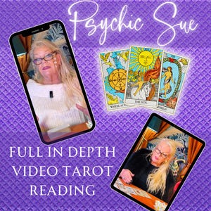 Lettura psichica completa e lettura video con 1 domanda Lettura delle carte dei tarocchi Previsioni psichiche, passato presente, futuro Lettura dell'amore Lettura del denaro