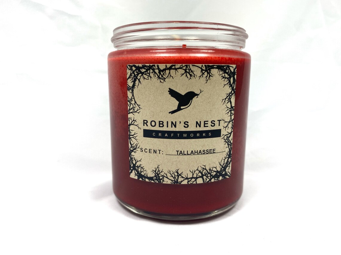 8oz Holly Berry Fireside Candles Florida Scented Candles Etsy