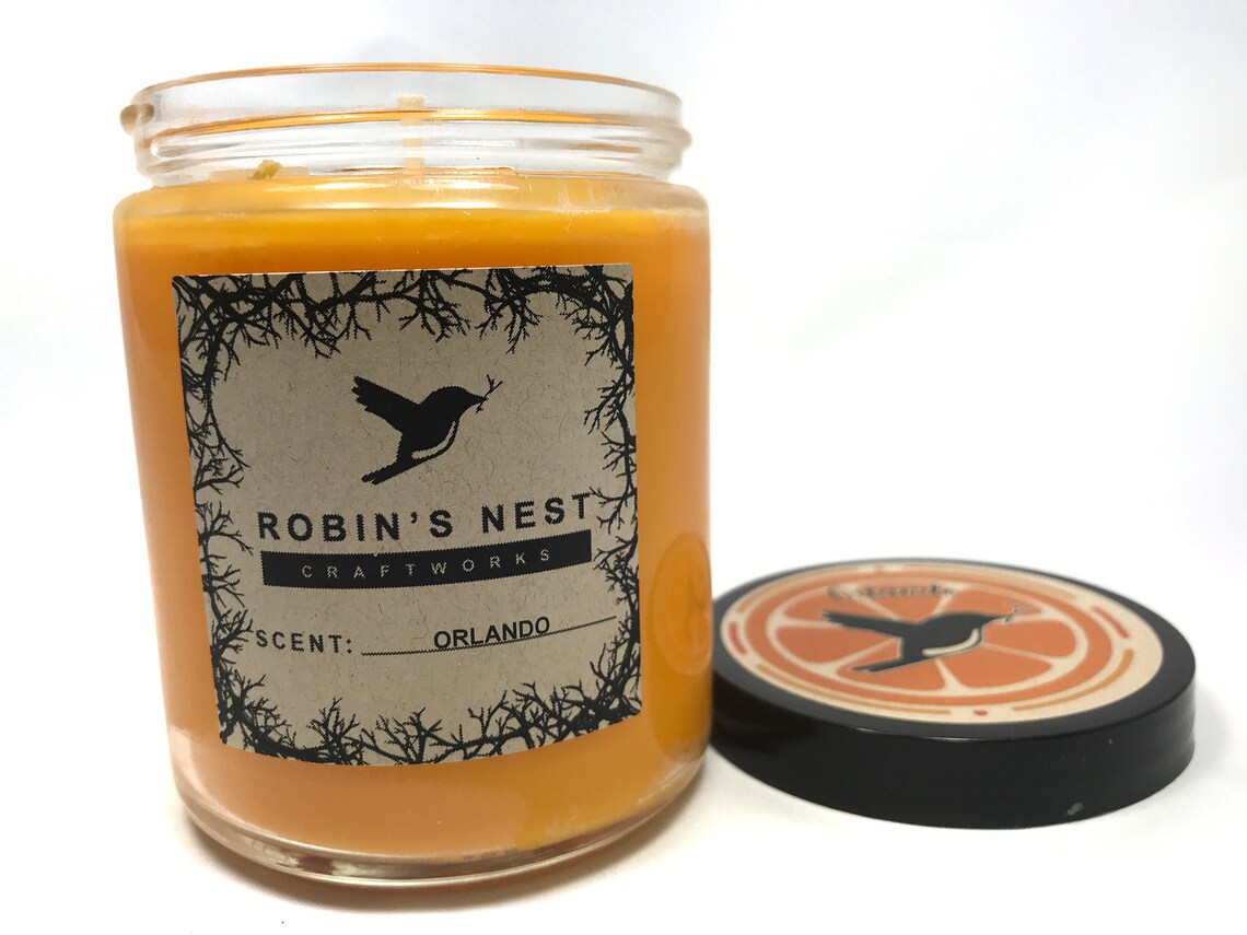 8oz Orange Blossom Candles Florida Scented Candles Orlando Etsy