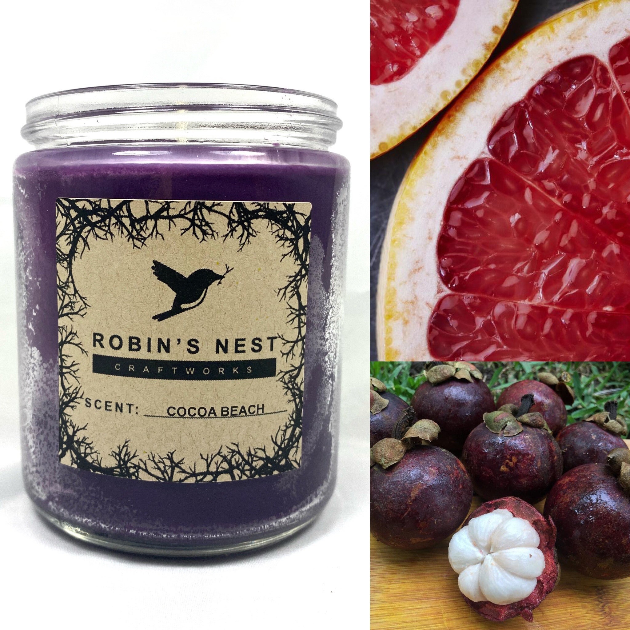 8oz Grapefruit Mangosteen Candles Florida Scented Candles Etsy