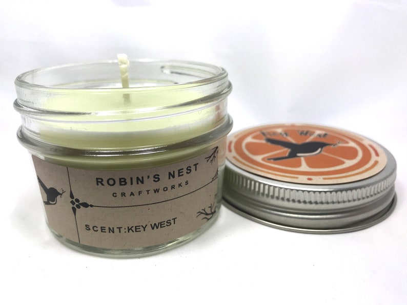 4oz Coconut Lime Candles Florida Scented Candles Key West Etsy