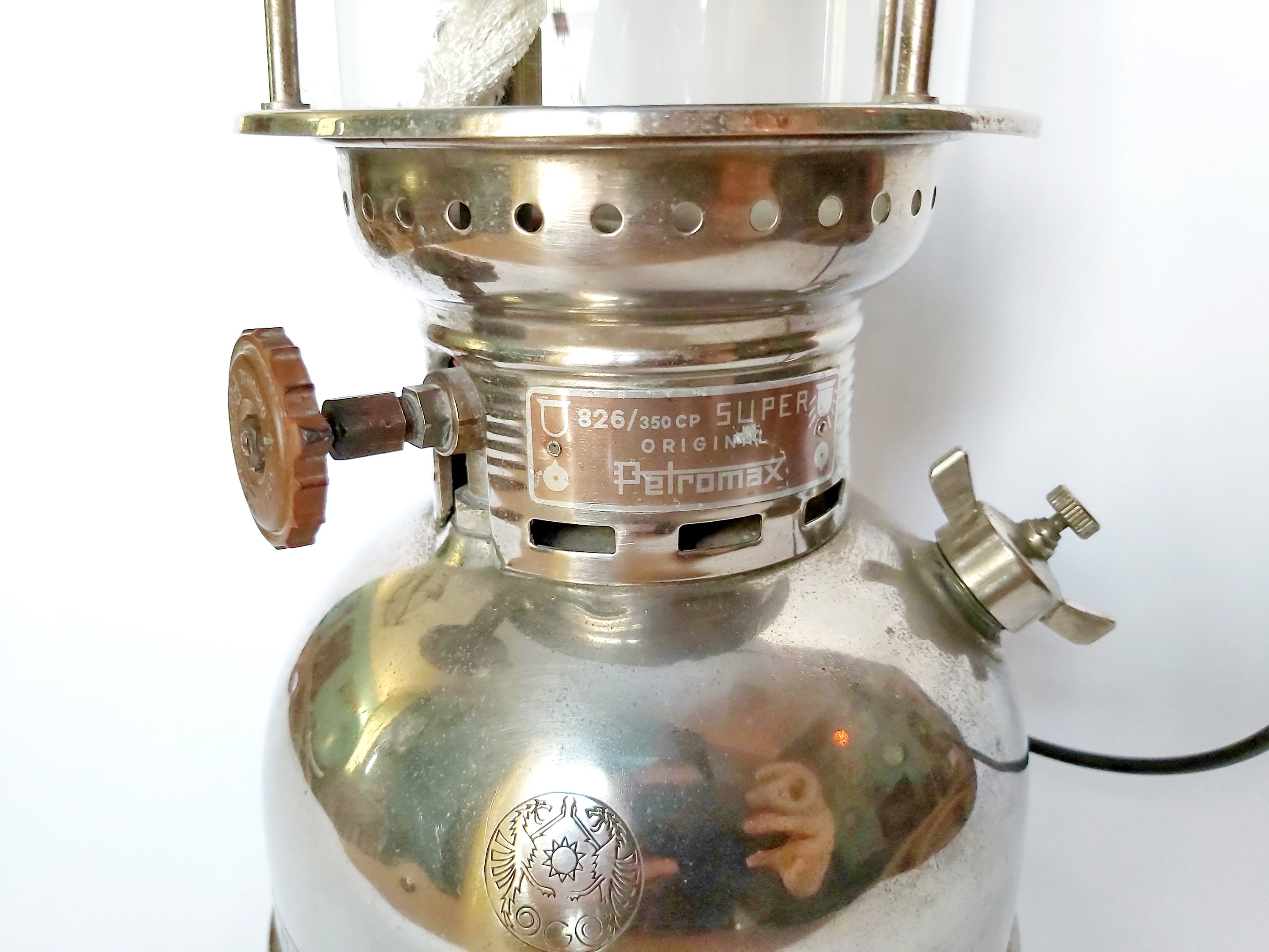 Antique Vintage Original petromax 826-350 Lantern Lamp Germany working order