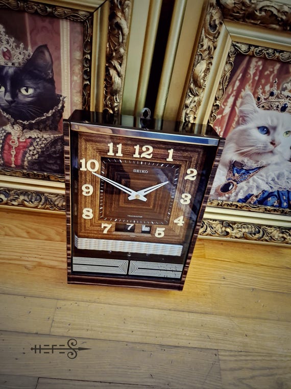 Seiko Transistor Clock Japan 1960s Vintage Collectors Item Retro
