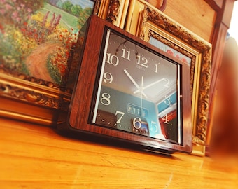 Vintage Seiko TC 804 Wall Clock: 1960s Japanese Art Deco - Etsy