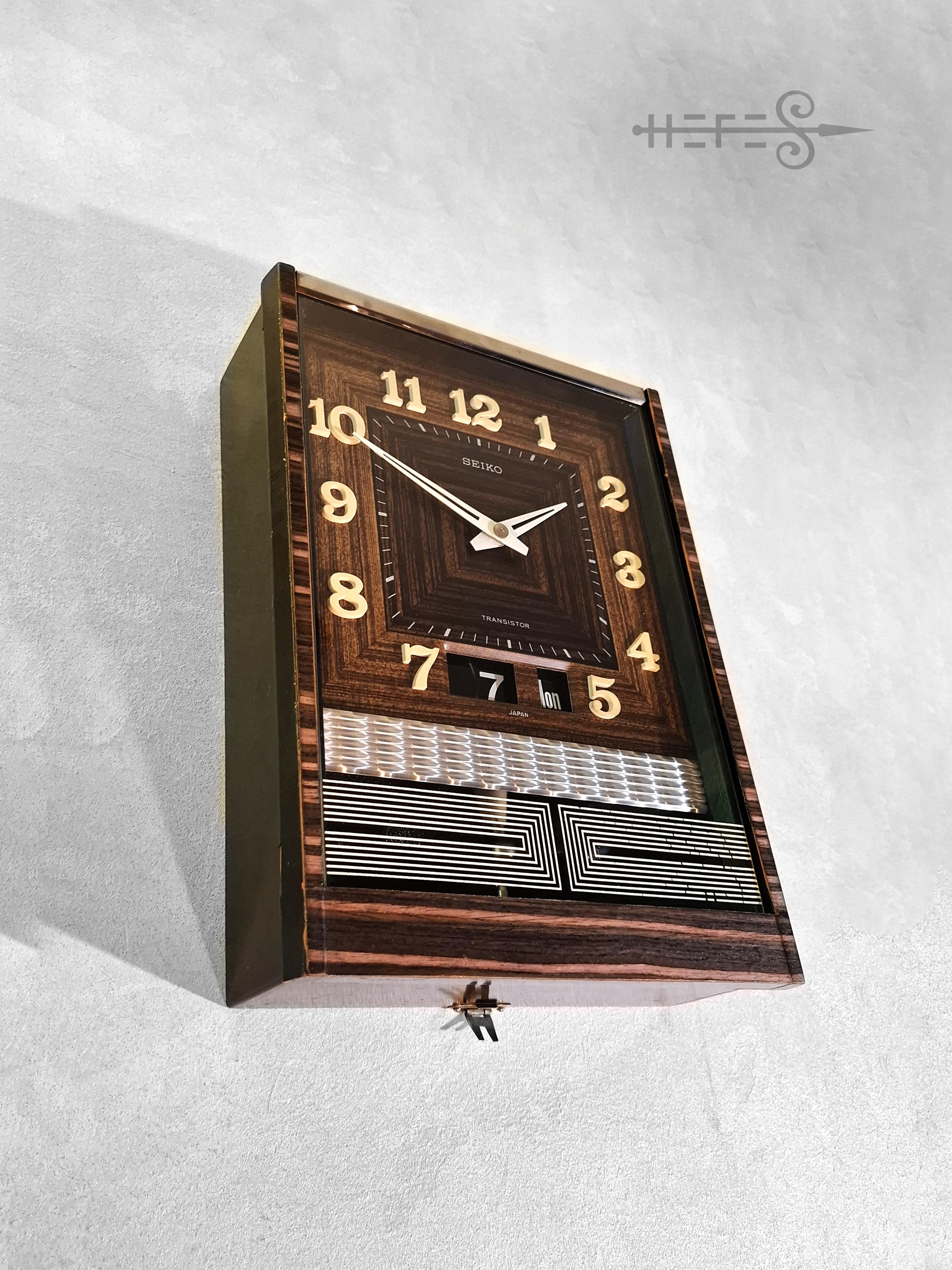 ☆SEIKO TRANSISTOR 掛時計ネイビーTA507 ☆SEIKO TRANSISTOR 掛時計ネイビーTA507 ヴィンテージ セイコー