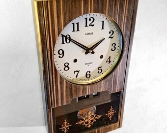 Lorus Seiko 30 Day & Date Wood Veneer Mechanical Gong Japanese