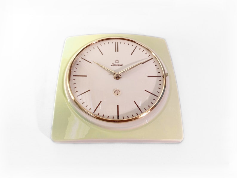 Junghans Electora Max Bill Design Period Porcelain Wall Clock Etsy
